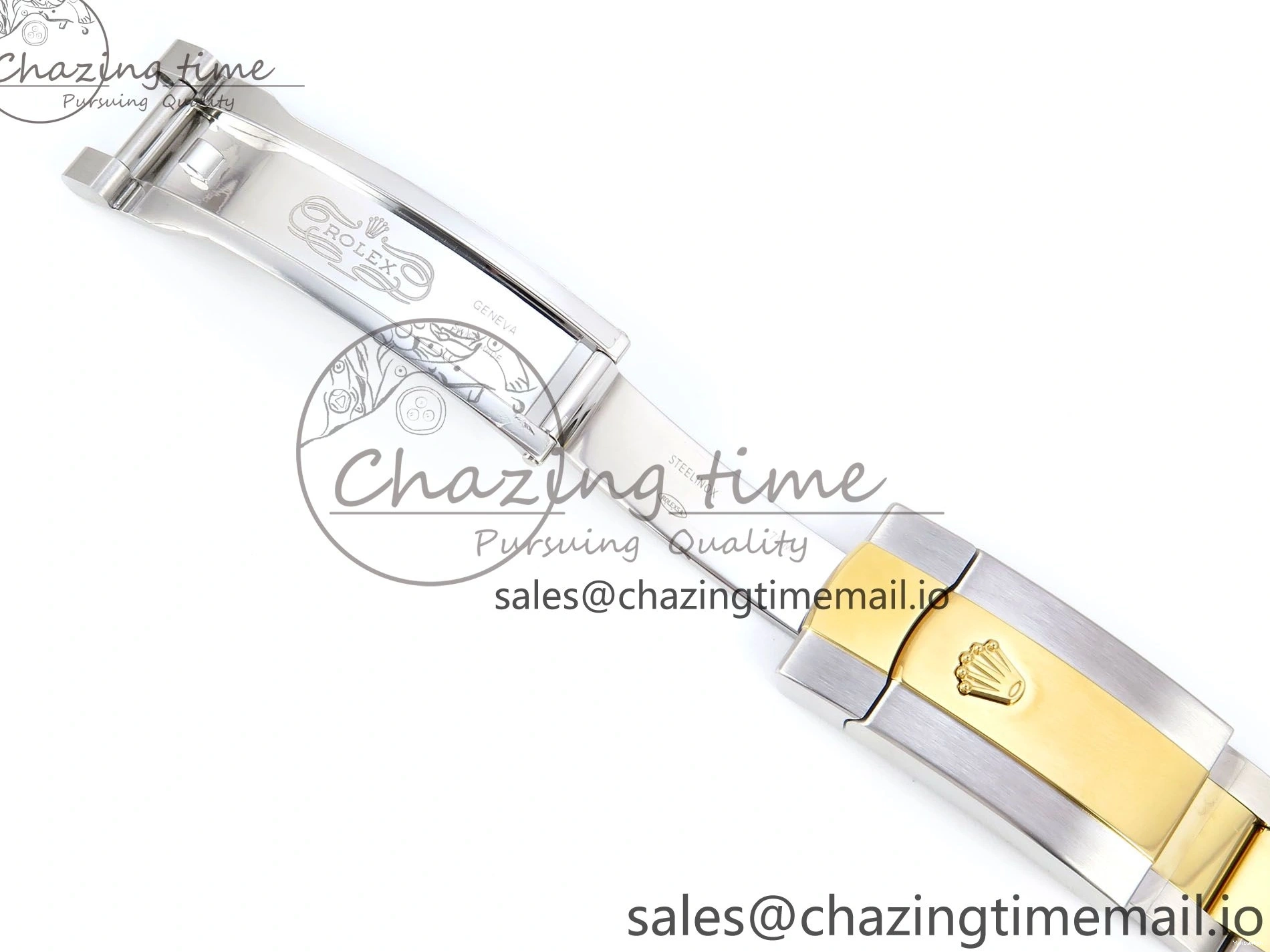 A3235 on Edition 36 126233 YG EWEF Marker Best DateJust Green Gray Bracelet Roman Dial Oyster SS 0212